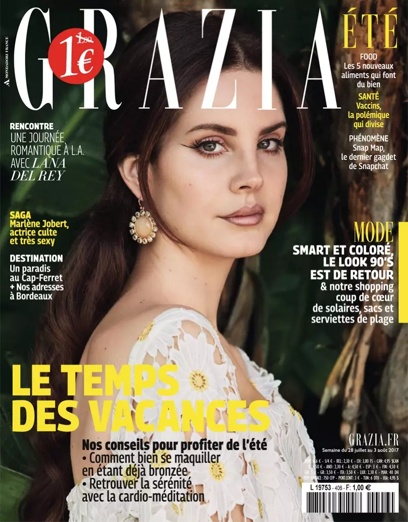 Lana Del Rey në Kopertinën e Grazia France, 28 korrik 2017