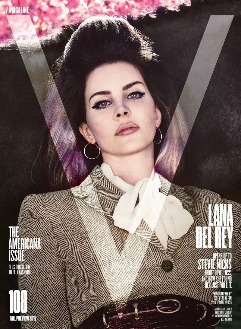 Lana Del Rey a la portada de la tardor 2017 de la revista V