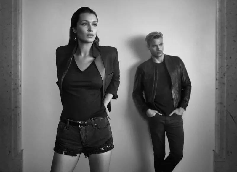 Bella Hadid සහ Matthew Noszka Joe's Jeans වසන්ත-ගිම්හාන 2016 ව්‍යාපාරයේ රඟපාති