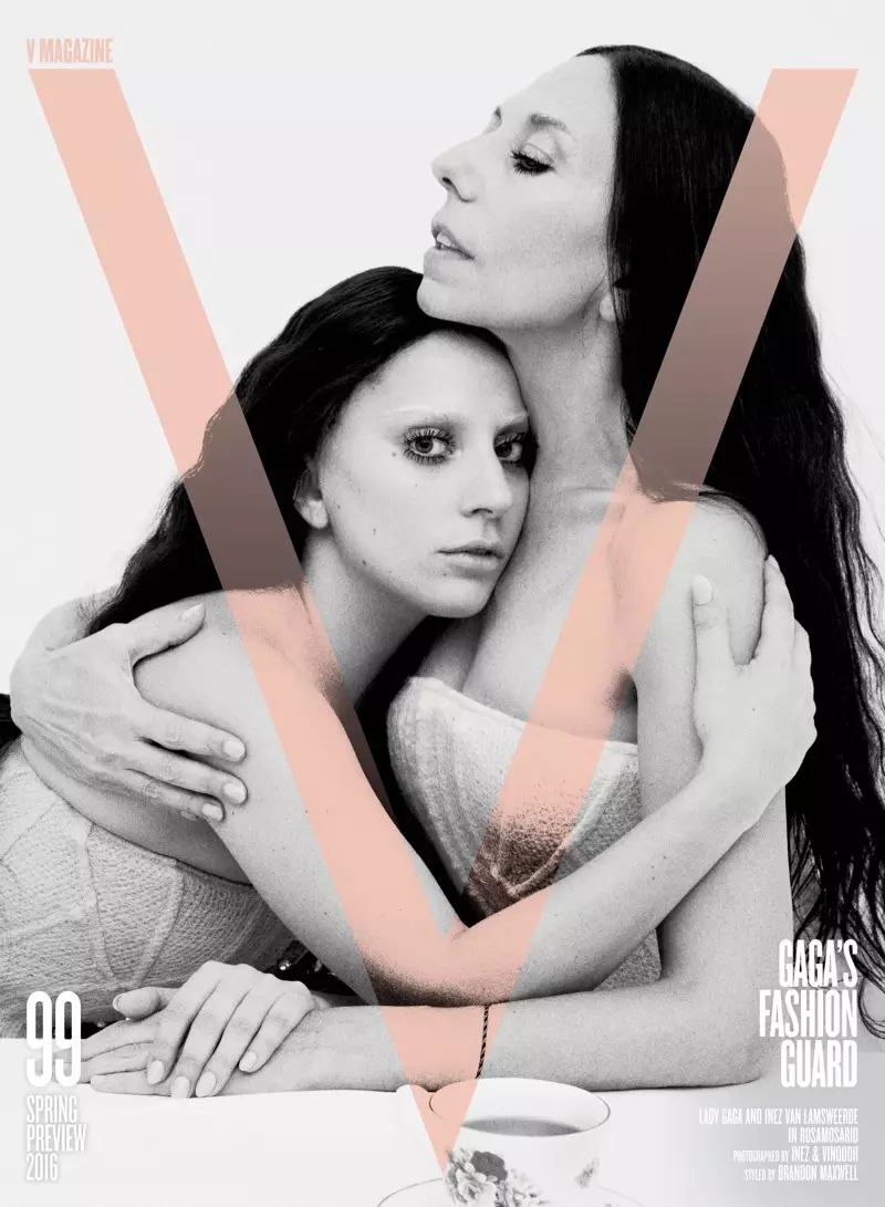 Lady Gaga i Inez Van Lamsweerde na V Magazinu #99. Fotografija: Inez & Vinoodh