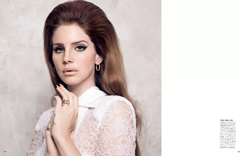 Lana del Rey Models Glam Beauty pikeun Sean & Seng's Vogue Japan Shoot