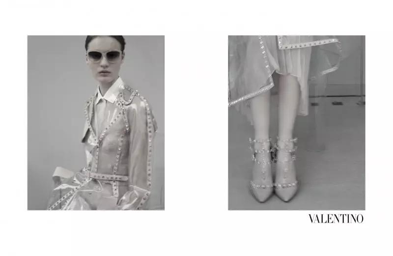 Codie Young, Maud Welzen lan Tilda Lindstam Dadi Cantik Es kanggo Kampanye Valentino Spring 2013 dening Sarah Moon