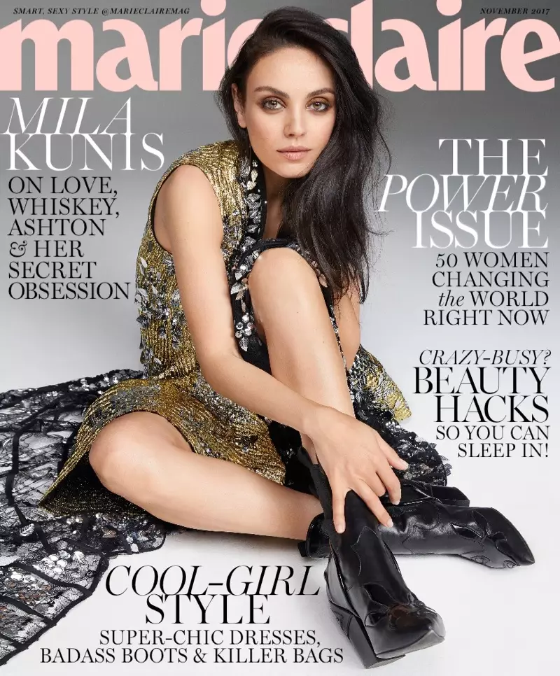 Η Mila Kunis στο εξώφυλλο της Marie Claire Νοεμβρίου 2017