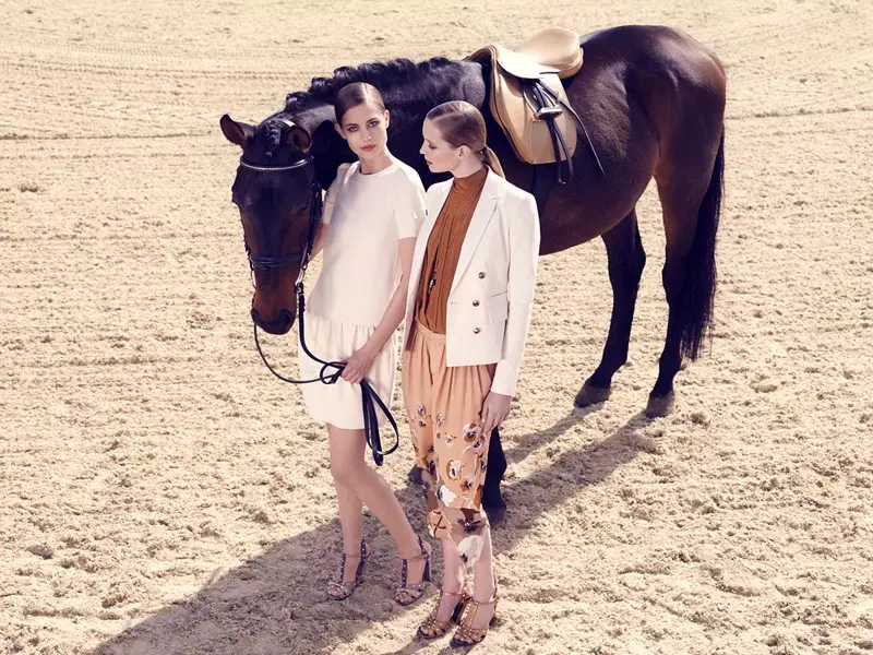 Nadja Bender und Maud Welzen Get Equestrian for Gucci Style by Benjamin Grillon