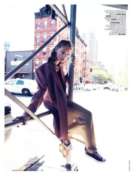 Susanne Knipper modella Autumn Street Style per Marie Claire Italia