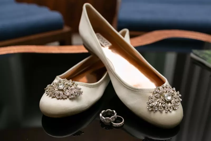 Scarpe da sposa Ballerine Fedi nuziali