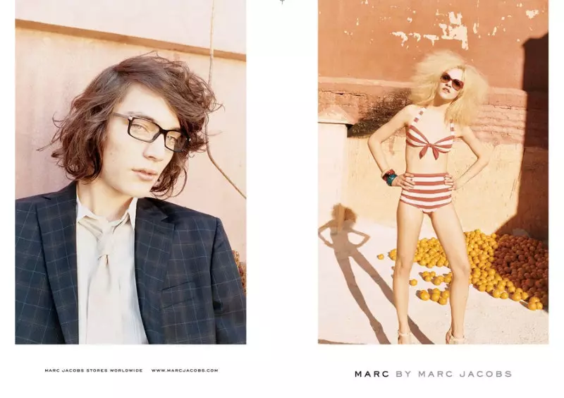 Campaña Primavera 2011 de Marc by Marc Jacobs | Ginta Lapina y Andrej Pejic por Juergen Teller