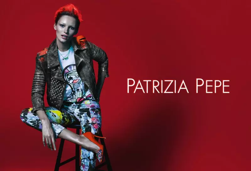 Edita Vilkeviciute leikur í vorherferð Patrizia Pepe 2013 eftir Mert & Marcus