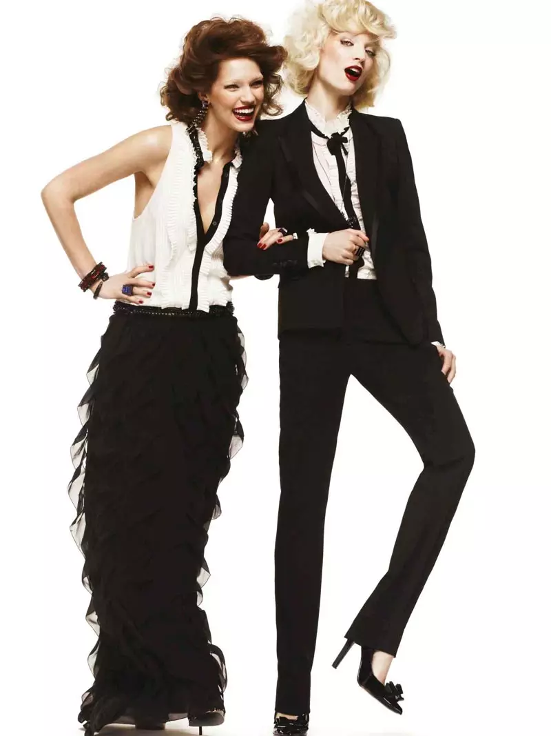 Roberto Cavalli Taps Melissa Tammerijn da Samantha Gradoville don Tarin Faɗuwar 2012