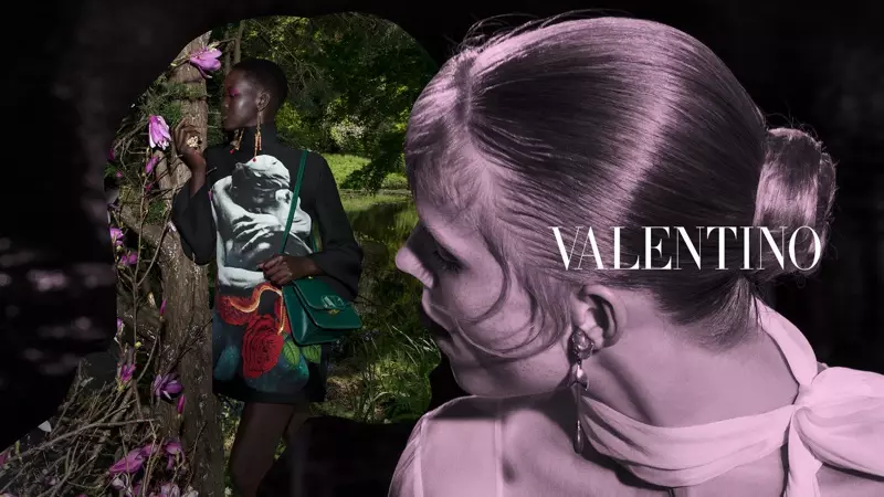 Adut Akech e Rianne van Rompaey estrelam a campanha outono-inverno 2019 da Valentino