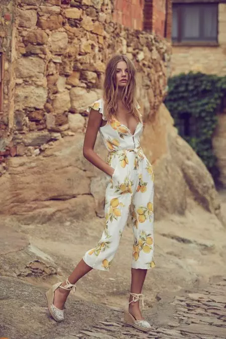 Magdalena Frackowiak pozează în colecția Sultry Spring 2017 a For Love & Lemons