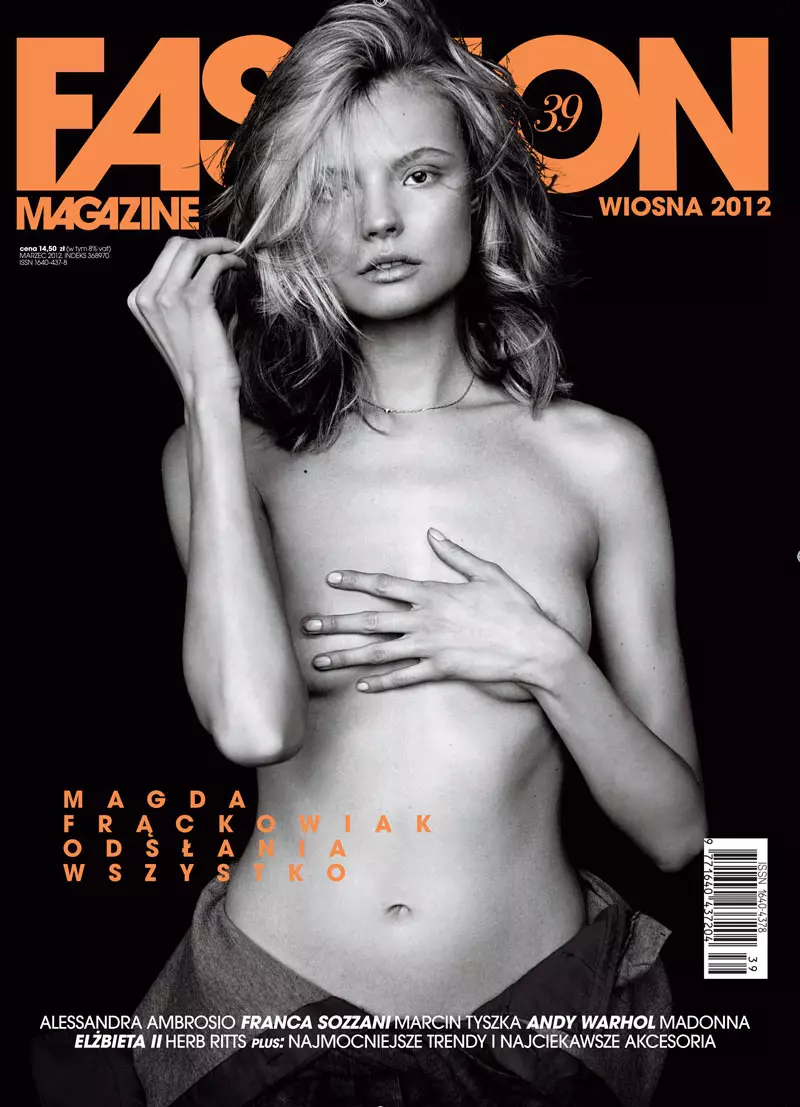 Magdalena Frackowiak gan Magdalena Luniewska ar gyfer Fashion Poland Gwanwyn 2012