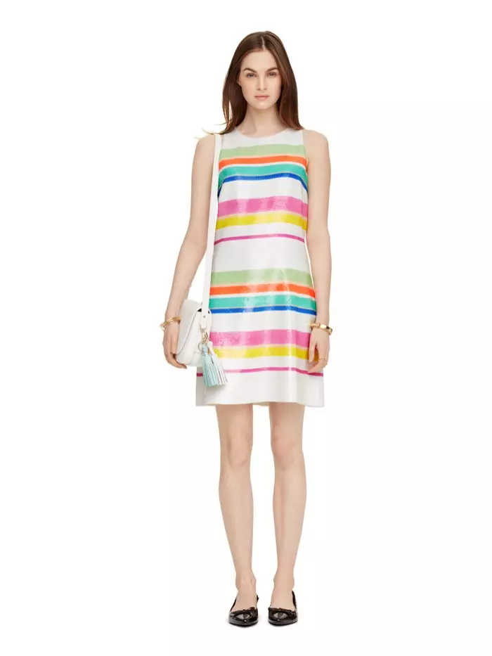 Šaty s flitry Kate Spade Cape Stripe