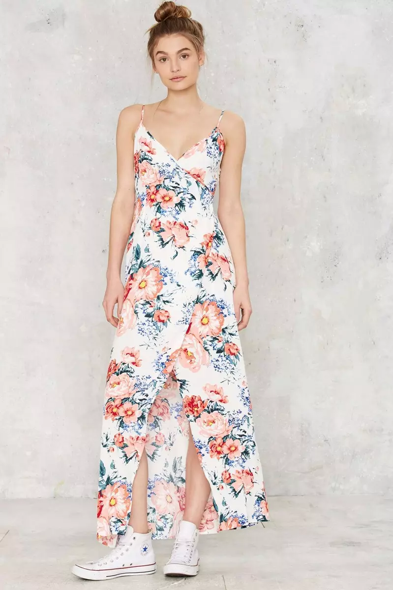 Minkpink Floral Print Maxi Dress