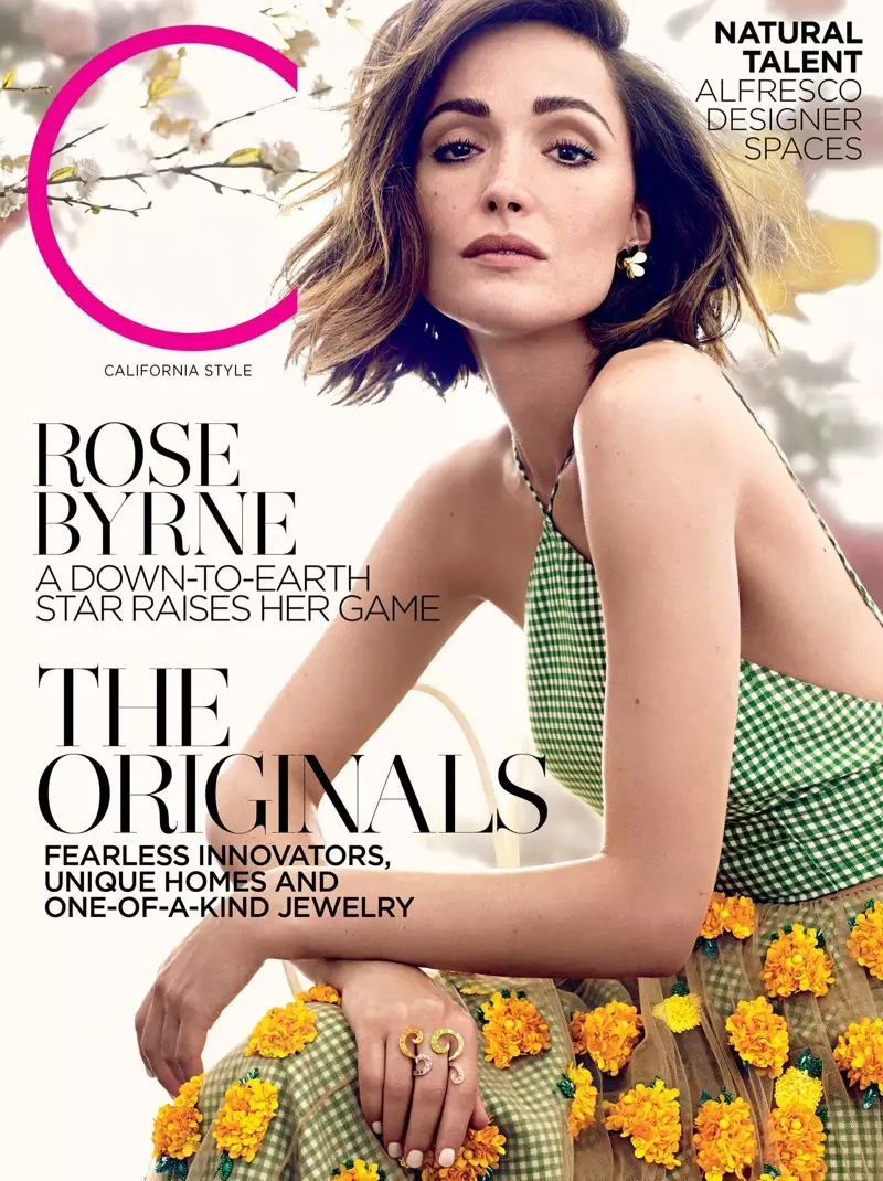 Rose Byrne Graces C မဂ္ဂဇင်း မျက်နှာဖုံး