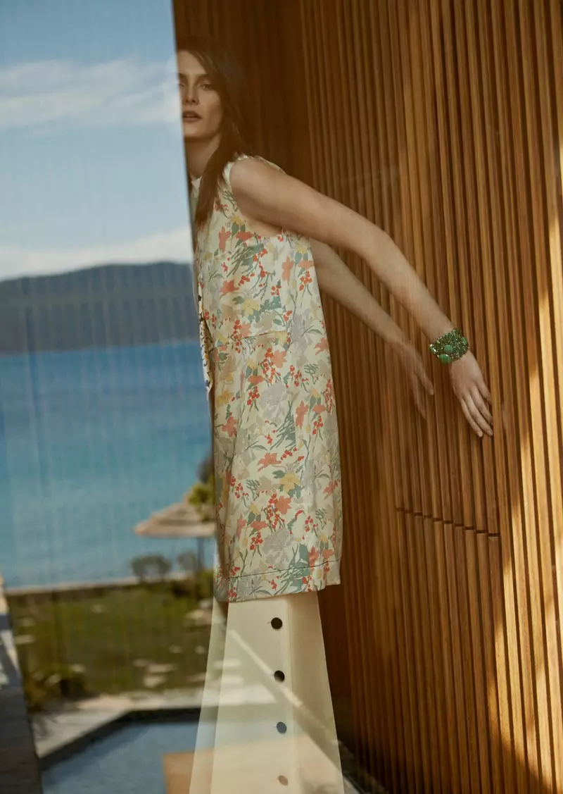 Charlotte Wiggins Models Spring Florals for Bazaar Turkey