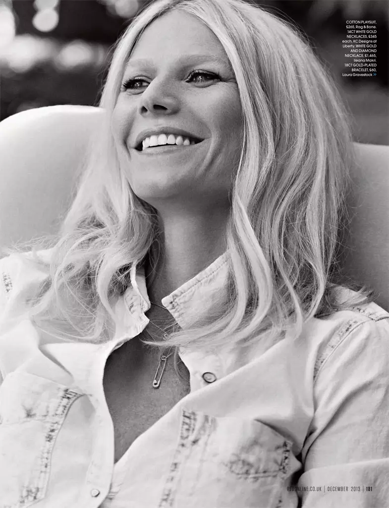 Gwyneth Paltrow Adayimilira Max Abadian mu Red Magazine Cover Shoot