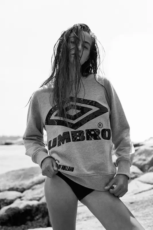 Sweatshirt Umbro x House of Holland iz Secret Location i donji dio Filippa K iz Gravity Popea