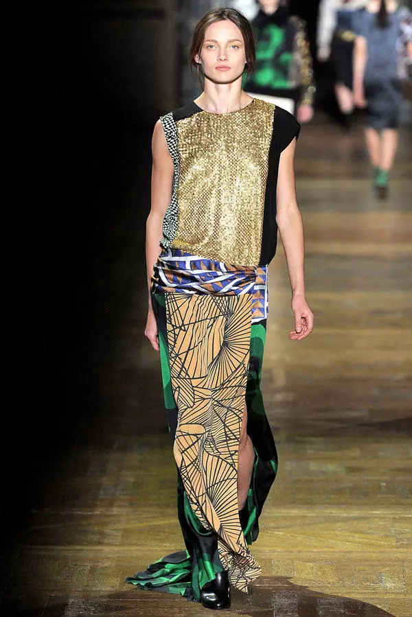 Dries Van Noten восень 2011 | Тыдзень моды ў Парыжы