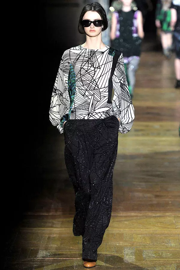 Dries Van Noten восень 2011 | Тыдзень моды ў Парыжы