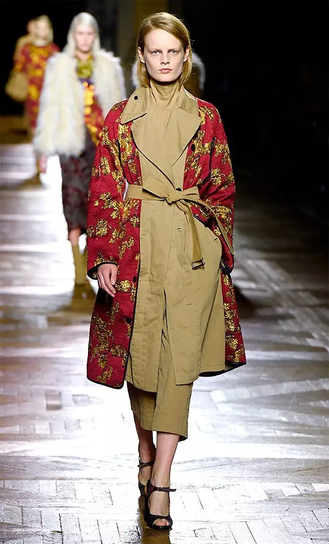 Dries van Noten 2015 m. ruduo/žiema