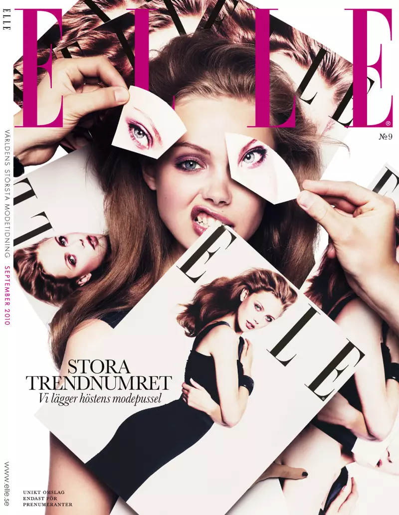 Frida Gustavsson door Andreas Sjodin voor Elle Zweden september 2010