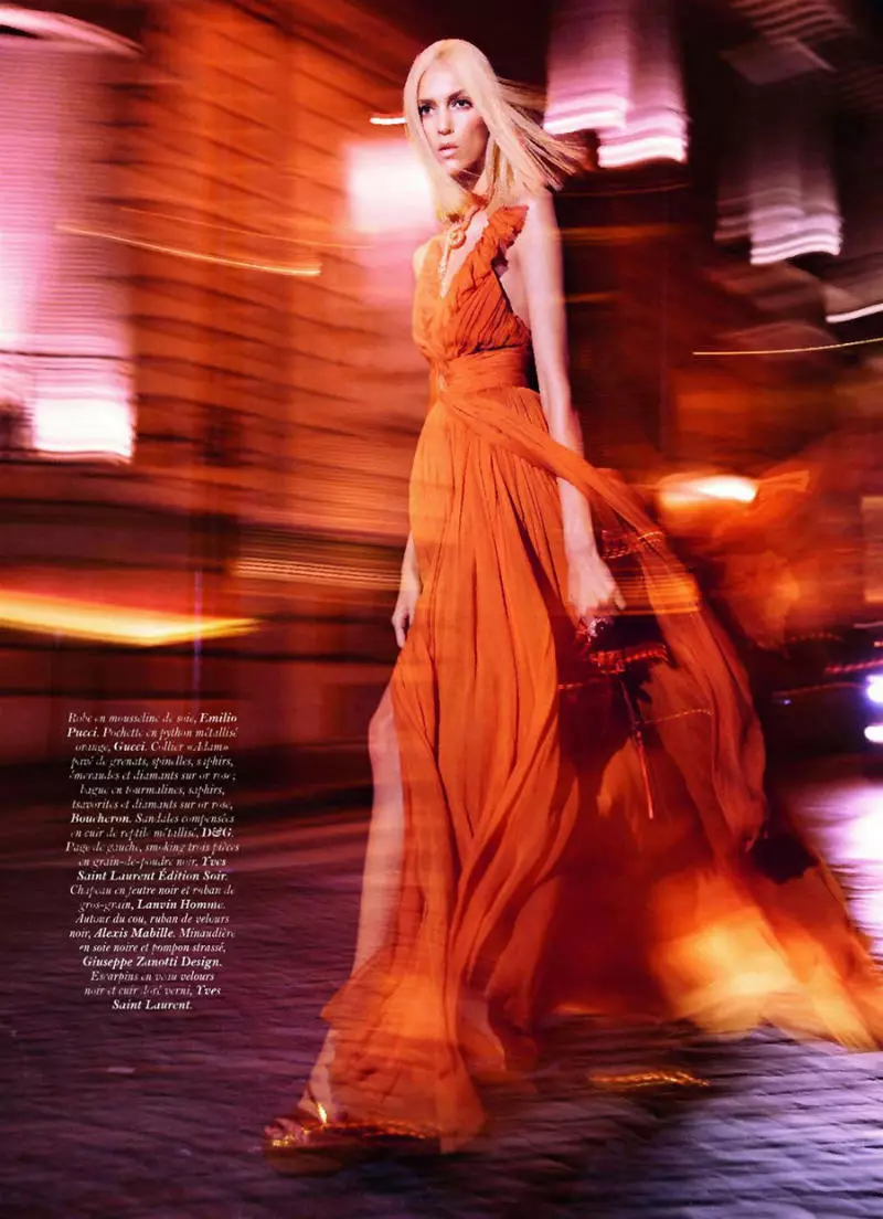 Mikaels Jansons Anja Rubik žurnālam Vogue Paris 2011. gada maijs