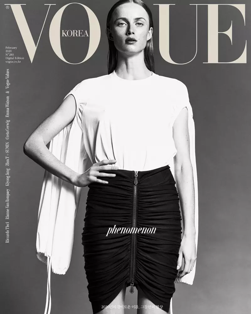 Rianne van Rompaey Vogue Korea 2020 Panutup Burberry Fashion Editorial