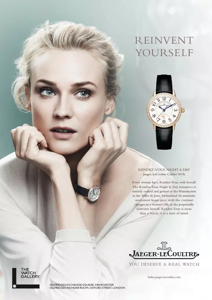 Diane Kruger ina háit ar Jaeger-LeCoultre + Féach ar a Grianghraf Caith Siar!