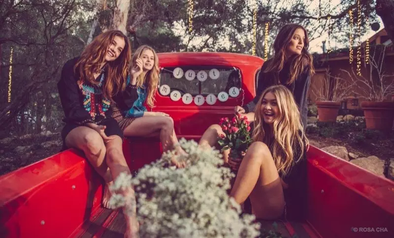 Gigi, Barbara, Lottie + Emily Star in Rosa Cha Winter 2015 Ads