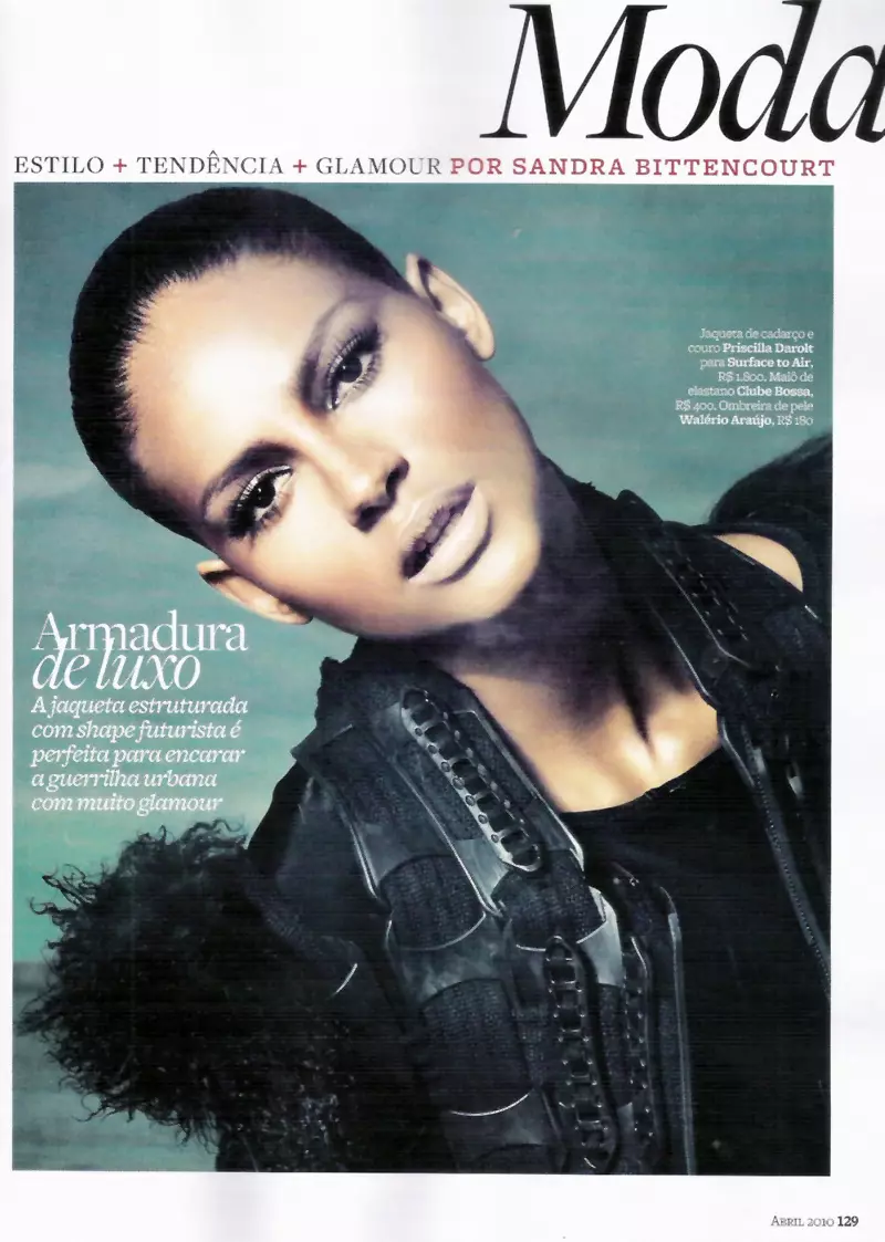 Emanuela de Paula Jacquesa Dequekera u Guerreira Futurista | Marie Claire Brazil, april 2010