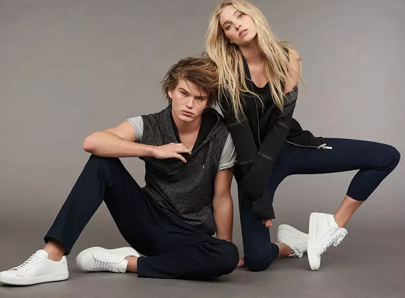 Elsa Hosk eta Jordan Barrett modeloak dira Maviren 2016ko udazken-neguko Indigo Move denim kanpainan.