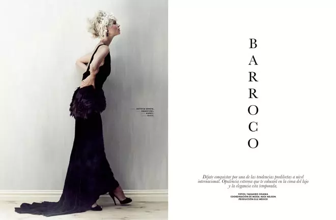 Egle Tvirbutaite er en barokskønhed for Elle Mexico december 2012 af Takahiro Ogawa