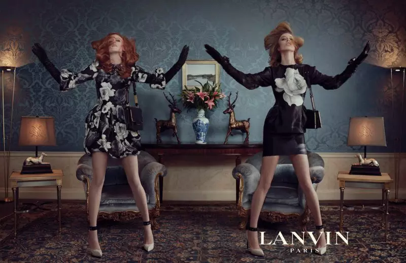 Lanvin Fall 2011 Campaign | Raquel Zimmermann at Karen Elson ni Steven Meisel