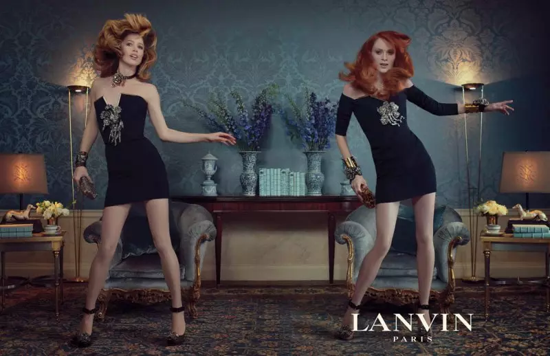 Lanvin Fall 2011 अभियान | Raquel Zimmermann र Karen Elson Steven Meisel द्वारा