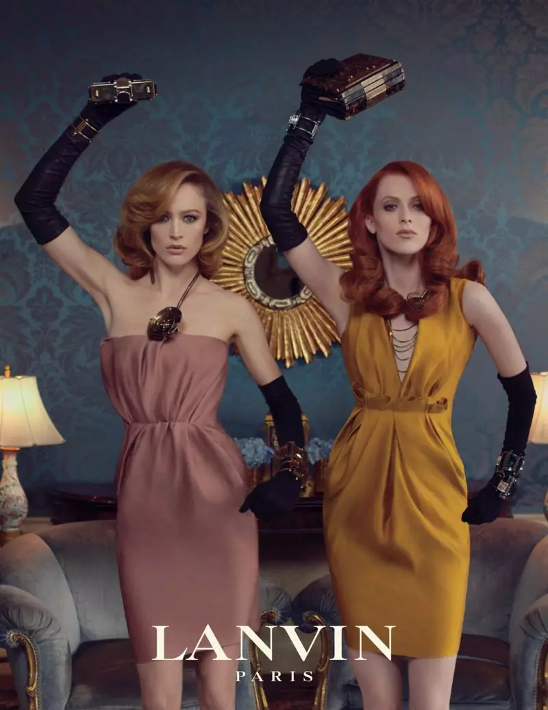 Lanvin Payız 2011 Kampaniyası | Raquel Zimmermann & Karen Elson, Steven Meisel