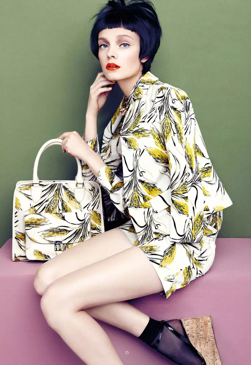 Vivuli vya Retro vya Nimue Smit Dons kwa Apropos Journal Spring/Summer 2013