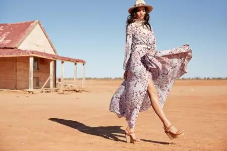 Shanina Shaik Models Western Look for Spell's Fall 2016 Collection