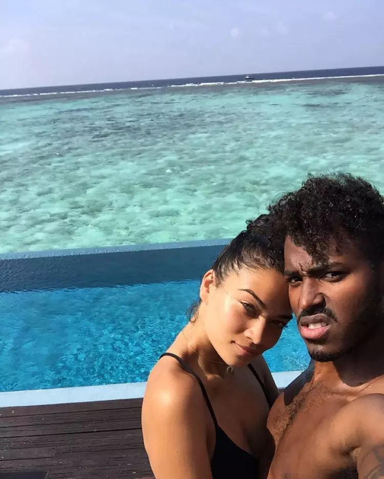 Nifamofo vao haingana i Shanina Shaik sy DJ Ruckus. Sary: Instagram