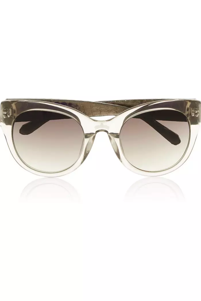 Linda Farrow Cat Eye Acetate ndi Watersnake Sunglasses