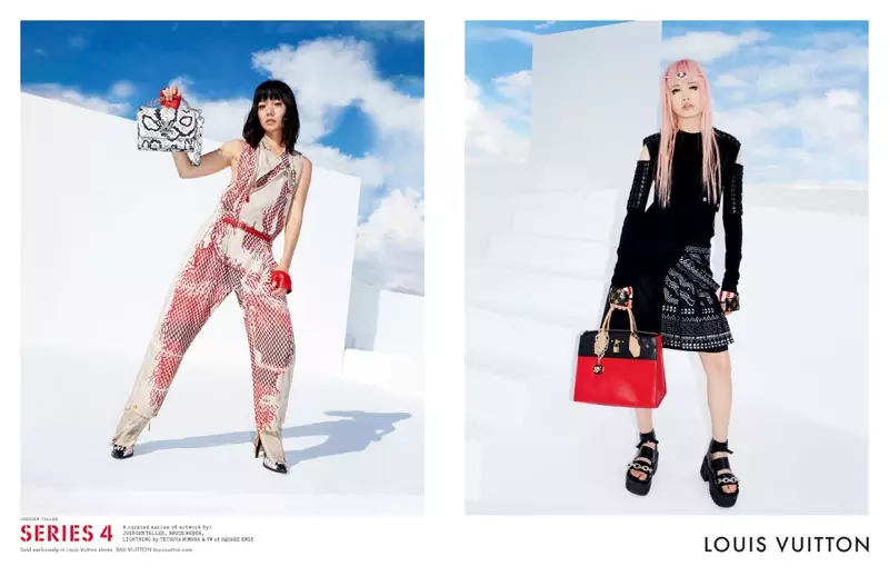 Fernanda Ly ndi nyenyezi ya Doona Bae pa kampeni ya Louis Vuitton yachilimwe-chilimwe cha 2016 yojambulidwa ndi Juergen Teller