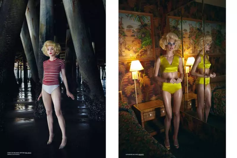 Yelena Yemchuk TAR ئۈچۈن Retro Pin-ups سۈپىتىدە ئەڭ يۇقىرى مودېللارنى سۈرەتكە تارتتى