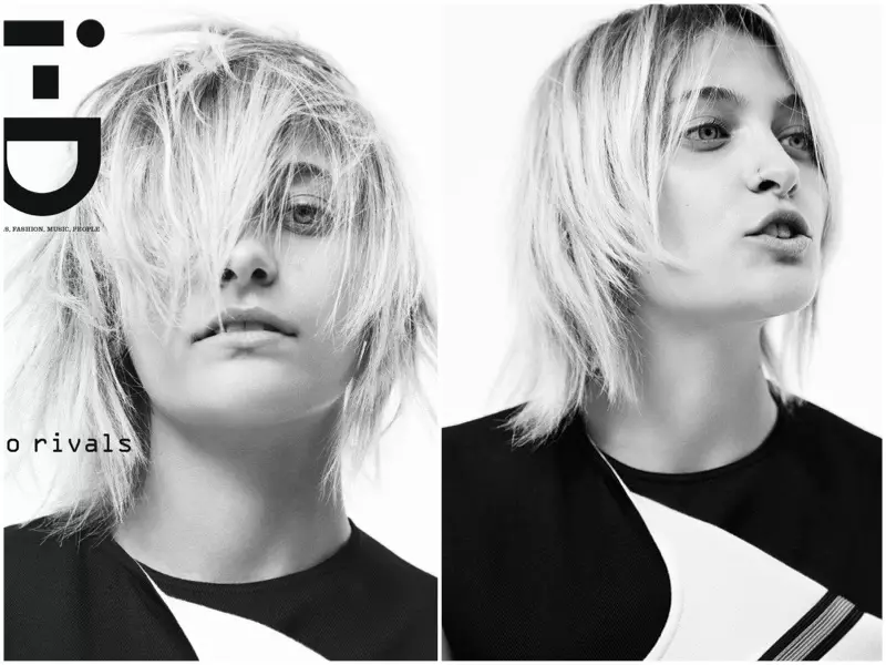 Paris Jackson Wo Chic ni Calvin Klein fun i-D Magazine