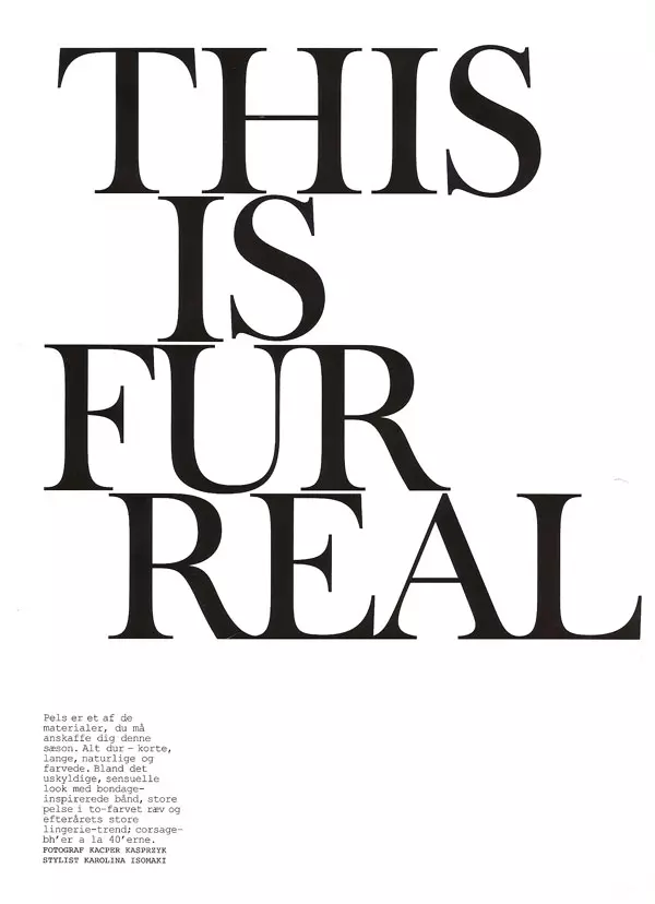 Constance ist 'Fur Real' für das Cover Magazin