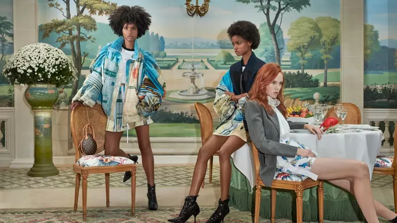 Si Ambar Cristal Zarzuela, Blesnya Minher ug Kiki Willems nagpakita sa Louis Vuitton spring-summer 2019 nga kampanya