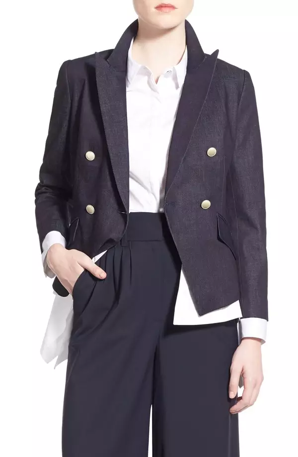 Olivia Palermo + Chelsea28 Denim blazer