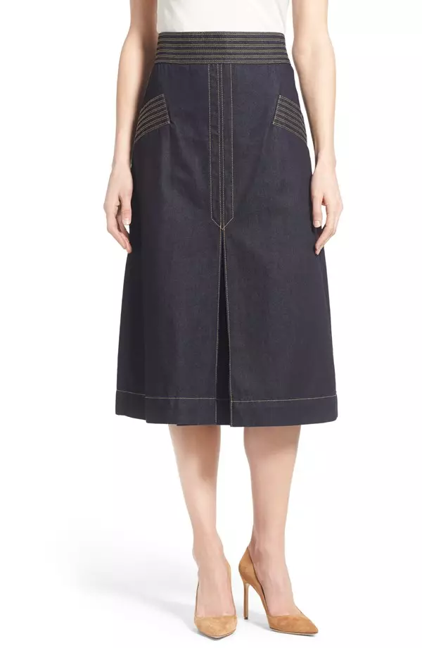 Olivia Palermo + Chelsea28 Retro Denim Skirt