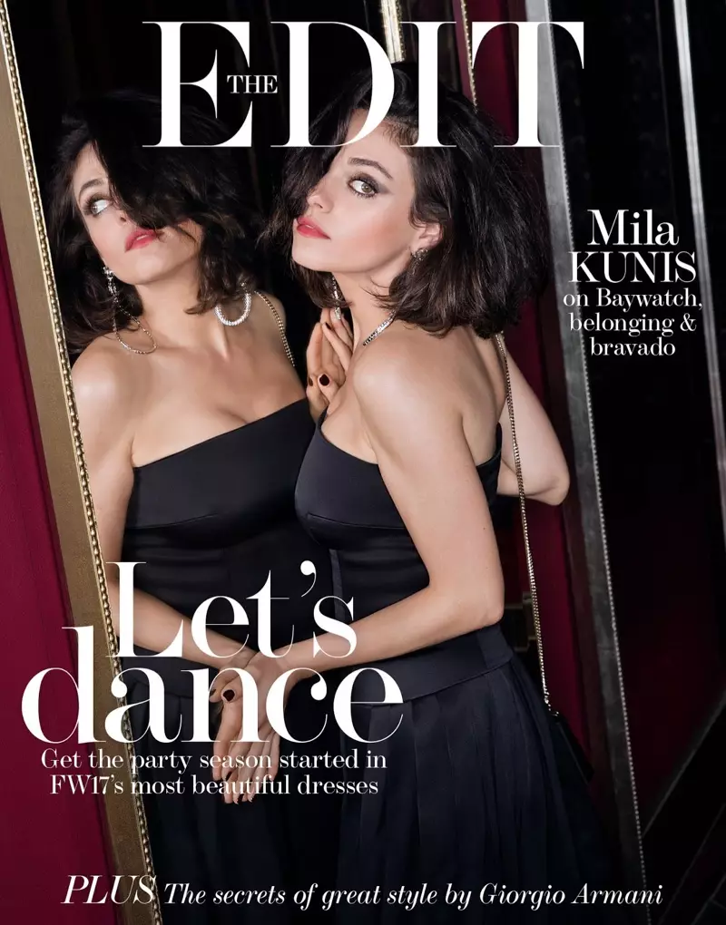 Mila Kunis på The Edit 2. november 2017 Forside