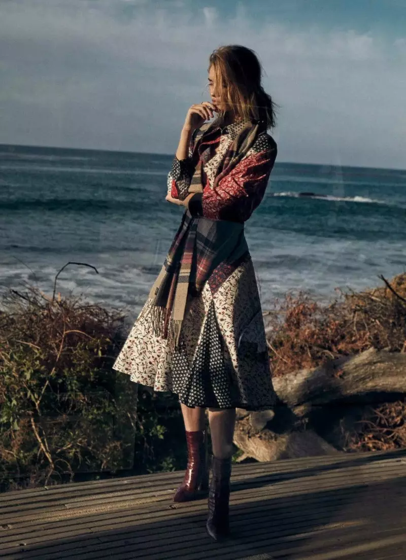 Rosie Huntington-Whiteley Modél Gaya Pra-Fall pikeun Harper's Bazaar Australia