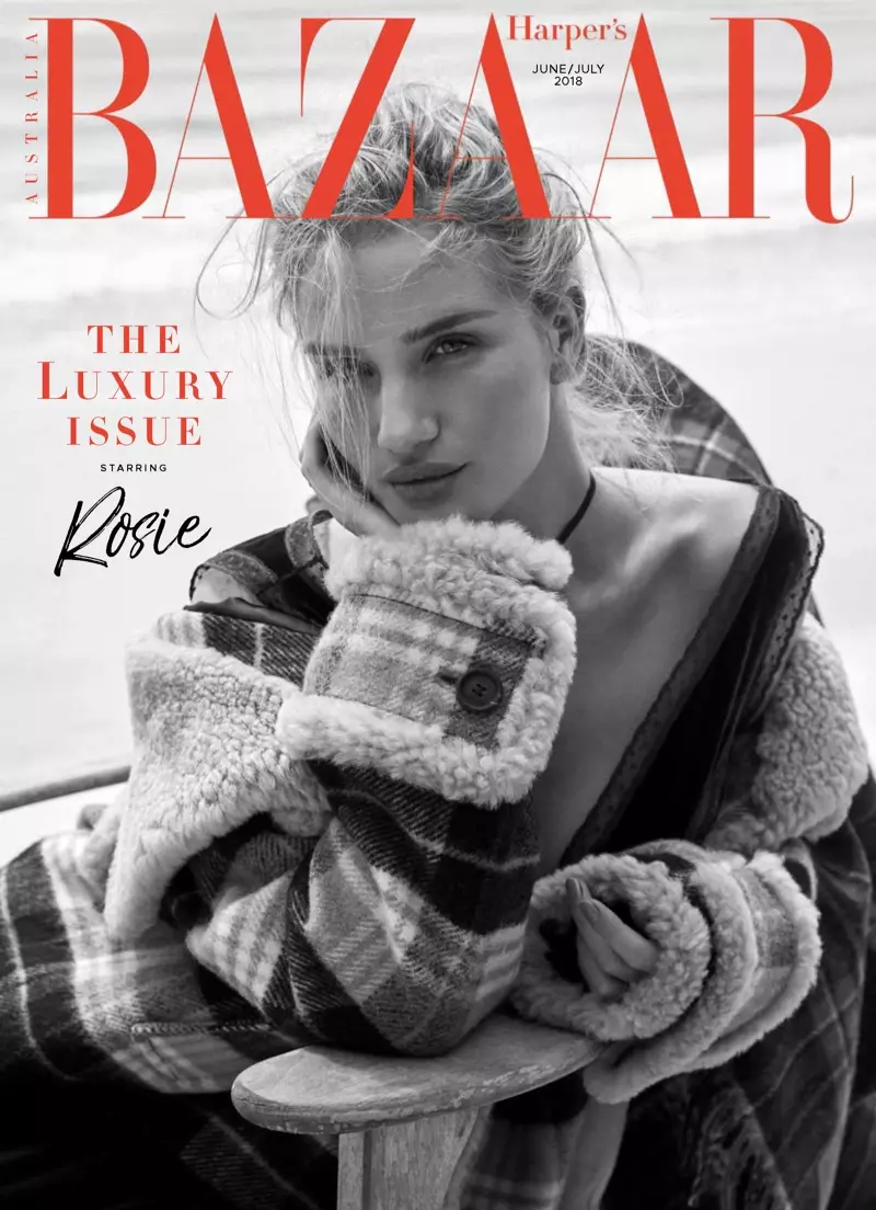 Rosie Huntington-Whiteley Modél Gaya Pra-Fall pikeun Harper's Bazaar Australia